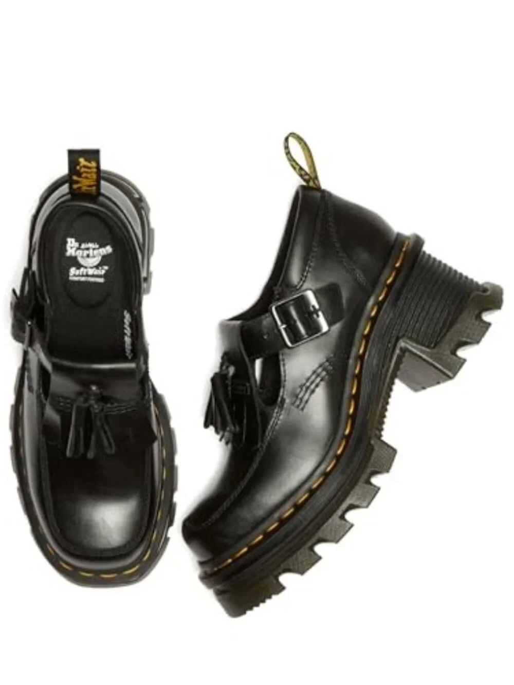 Dr. Martens Corran Atlas Leather Mary Jane Heeled Shoes size 6.5 - 7